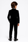 Boys Black Velvet Tuxedo Suit Kids Premium Formal Wedding Pageboy Velvet Suits