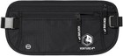 Travel Money Belt Rfid Blocking Passport Holder Hidden Waist Wallet Pure Black