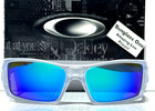 New Oakley Gascan Matte Clear Polarized Galaxy Jade Mirror Lens Sunglass 9014