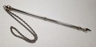 Vintage 7  Sterling Silver Yad Torah Pointer  With Ornate Yad Chain