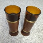 Vintage 50s-60s Set 2 Siesta Ware Knight Glasses Mid Century Bar Tiki