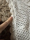 Set Of 2 Crochet Full Size Horse Jumper Fly Bonnet Ear Net White Equine Couture