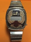 Harley-davidson Digital Wristwatch With Stretch Expansion Metal Band