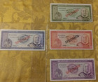 Tonga  Complete 4 Specimen Set 1978 W coa  002839 Cs1 P 19 - 22 Unc Coa
