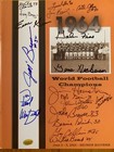 Cleveland Browns Signed 1964 Reunion Program coa       42 Signed       Jim Brown