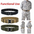 Police Security Tactical Combat Gear Utility Nylon Belt Men Heavy-duty Work Belt