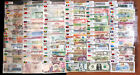 100 Countries World Banknotes Foreign Paper Money Unc Enlish Flags Collections