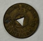 Louisiana Public Welfare Brass Tax 5 Mill Token - Sales Tax Token