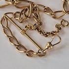 K12 Awesome 14k Solid Gold Antique Pocket Watch Chain 12 9 Grams 
