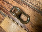Vintage Bronze Bullet Block 7 8  Sheave  3 8  Line  Great Patina  