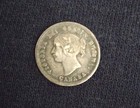 Canada-1858  Small Sdate 5 Cent Silver-first Year Of Issue-vf xf