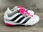 New Adidas Predator Precision  3 Fg Soccer Cleats White Pink Id6792 Youth 11 5k