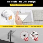 No Drill Cordless Roman Shades For Windows  33  W    64  H - 100  Blackout - Line