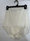 Vtg 50s Texsheen Sheer White All Nylon Brief Panties Granny Mushroom Gusset Sz 6
