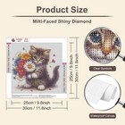 Anuver Diamond Art Kit Adult  Cat Round Painting Medium  Multicolor 