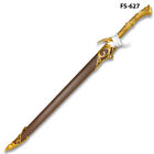 Twinkle Replica Metal Sword With Brown Hardwood Leather Scabbard