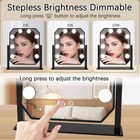 Hollywood Vanity Mirror With Lights - Led Makeup Mirror With 3-color Dimmable   