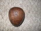 Vintage Primitive Wooden Wood Darning Egg Sewing Collectible Engraved With Name
