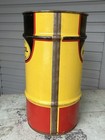 Vintage Pennzoil Oil Drum 16 Gallon Can Empty Man Cave Shop Trash Can