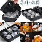 4-ball Whiskey Ice Cube Maker Mold Sphere Mould Party Round Bar Ice Shot Glasses