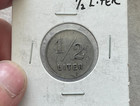Vintage O Oesterlin 1 2 Liter Trade Token L2