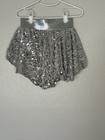 Balera Child Ic Silver Sequin Dance Shorts Polyester nylon spandex Blend