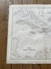 1872 Original  the West Indies  By G h swanston Caribbean Map