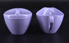 Vtg Mcm Royalon Corsage Violet Melmac Sugar   Creamer Set Purple  314    311