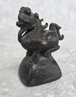 Antique Vtg Late 18th Century Bronze Burmese Dragon Opium Weight 11 Oz 311 Gr