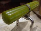 Vintage Androck Hand Chopper dicer Kitchen Utensil Ribbed Green Bakelite Handle