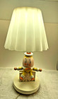 Vtg 1977 Nursery Originals Wood Humpty Dumpty Lamp W  Original Plastic Shade Usa