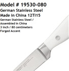 Ja Henckels Zwilling 3 Inch Paring Knife Forged Accent White Stainless Steel New