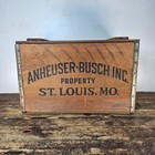 Vintage Anheuser Busch Budweiser Wooden Beer Crate Box