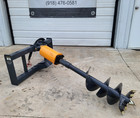 Skid Steer Wolverine Hydraulic Auger Attachment Post Hole Digger Bobcat Cat