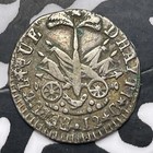 An 14  1817  Haiti 12 Centimes Lot mk369 Silver  Km 13