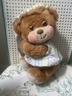 Vintage 1985 Fisher Price Teddy Beddy Bear Stuffed Animal Plush Toy 1401 Blue