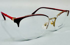Versace Ve 1247 1408 52-17-140 Mm Women s Cat Eye Red Eyeglasses  no Case 