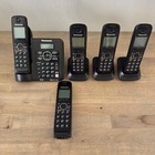Panasonic Cordless Phone Answering System Kx Tg6641 B Dect 6 0 With 5 Handsets