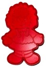 Vintage Bobbs Merrill Rag Doll Cookie Sandwich Cutters Set Red Blue 4    Usa 1960s