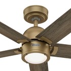 Hunter Fan 52 Inch Contemporary Luxe Gold Ceiling Fan With Light Kit And Remote