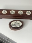 Antique Wooden Boxes Contains A Set Of 10 Chopsticks   Rests  Some Repair 