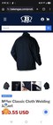 Xl Miller Electric Welding Jacket Navy Blue Cotton nylon Flame Resistant