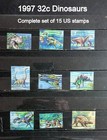 All Different Us Stamp Collection Including 1997 32c Dinosaurs Us Scott  3136
