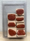 Stampin Up Set Of 7 Wood Mounted Rubber Stamps More Sayings And Such
