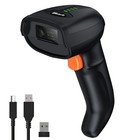 Wireless Bluetooth Barcode Scanner - 328ft Range  Usb Cordless 1d Ccd Reader For