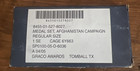 Us Army Afghanistan Campaign Medal  full Size  New In The Box  8027 