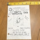 Social Distortion Youth Brigade Ch3 Original Flyer Happy Times Roller Rink