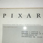 Pixar Stock Certificate Signed    steve Jobs    Dated 17-apr-2006