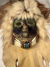 1991 Spirit Mask Nighthawk Judy Light Feather Adams Native American Wall Art