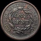1845 Braided Hair Large Cent Au   Details Free Usa Shipping